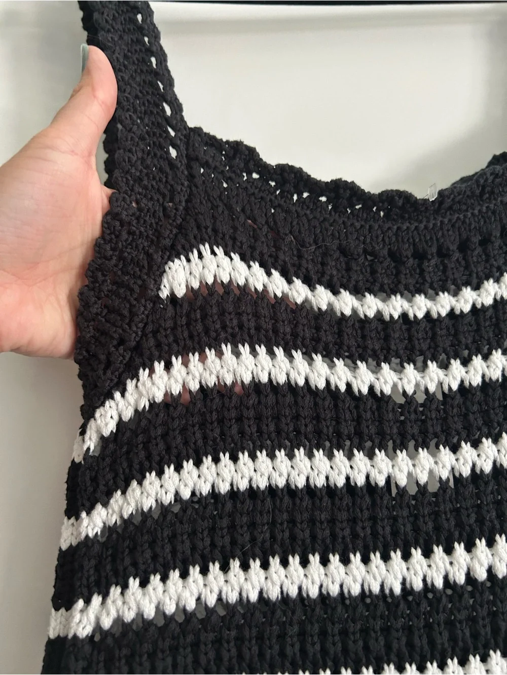 NWT Madewell Poplin Crocheted Knit Dress
